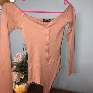 **SOLD Fashion nova mauve off the shoulder